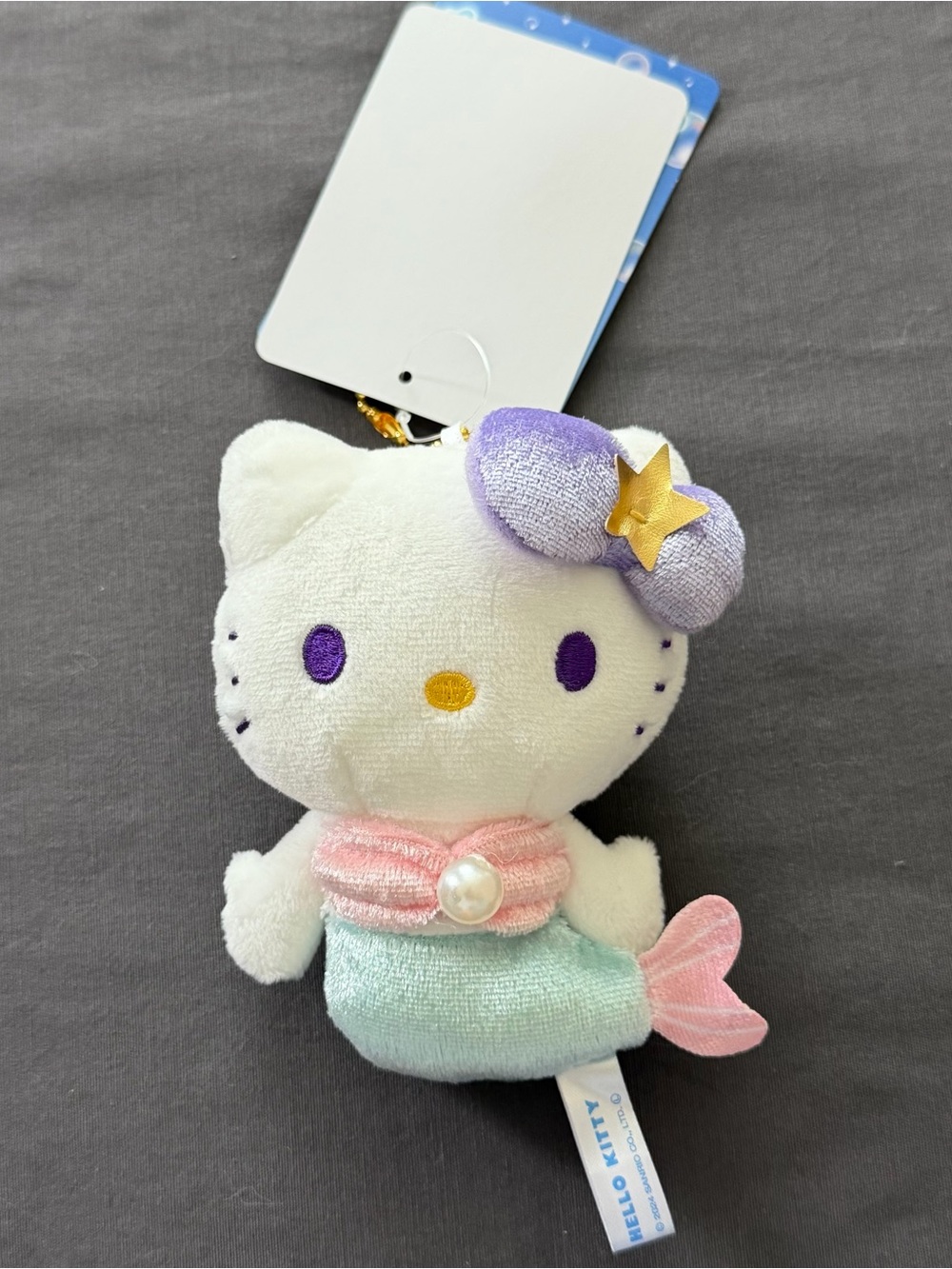 Sanrio The green Mermaid Hello Kitty keychain /plush